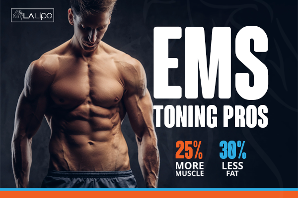 Image of man with sculpted stomach showing the fat loss and muscle gain of LA-EMS Body Sculpting Treatment Tyne & Wear
