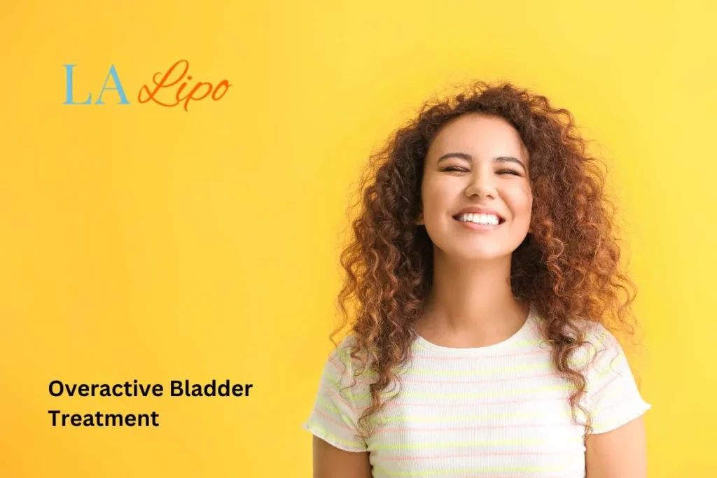 woman smiling about overactive bladder treatment Tyne & Wear solutions
